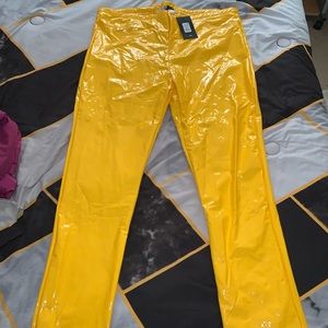 Yellow fashion nova pants (3x plus size)